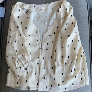 Everly spotted blouse